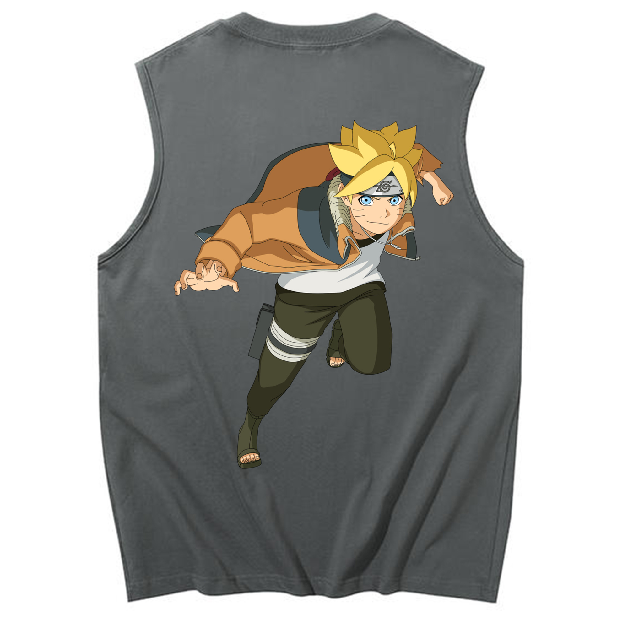 （画像用） NARUTO -ナルト- うずまき ナルト Uzumaki Naruto コットン100％タンクトップ（背面プリント）